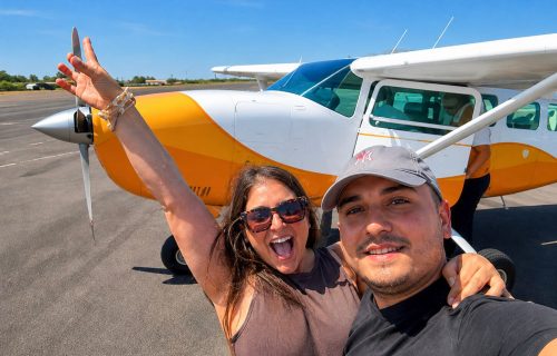 Turistas en el aerodomo de nazca